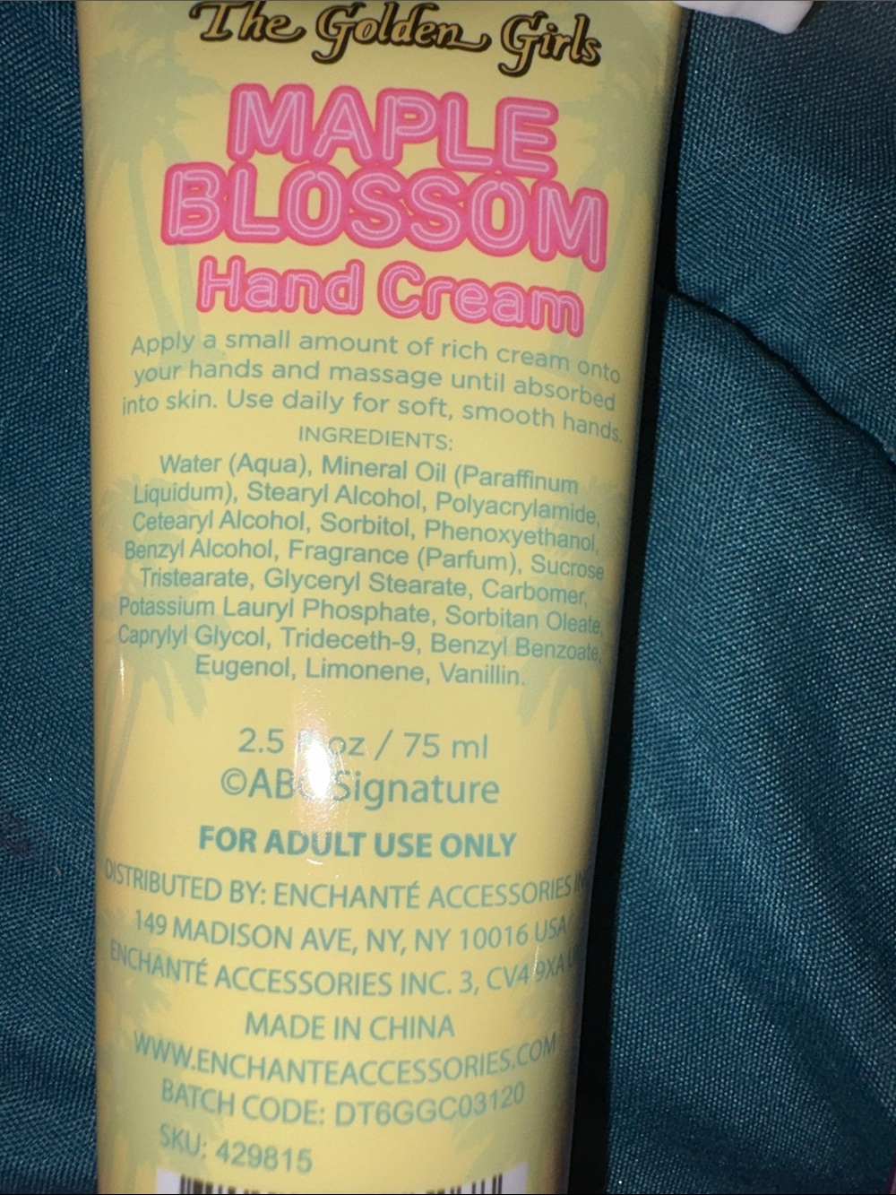 4 Piece Set - The Golden Girls Hand Creams w/ Charms - 2.5 fl oz - Picture 12 of 14